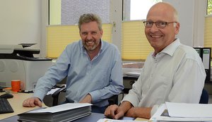 Seit drei Jahren bilden Verwaltungsleiter Josef Vossel (links) und Pfarrer Norbert Mertens ein Leitungsteam